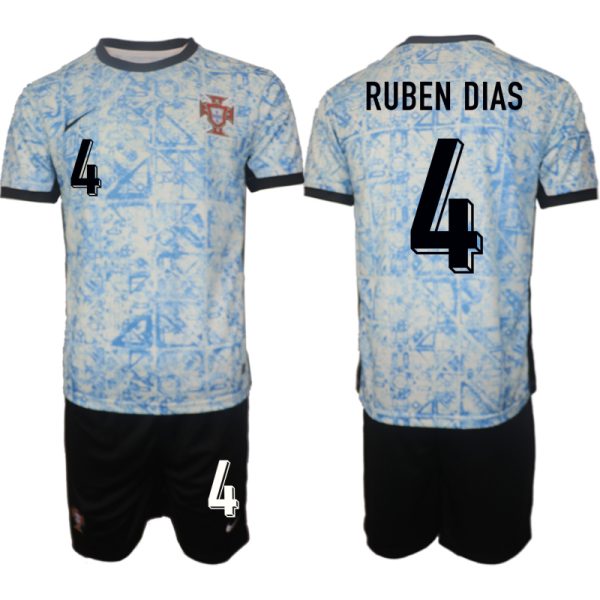 Kaufen Portugal trikot EM 2024 Auswärts Trikot trikotsatz Ruben Dias 4