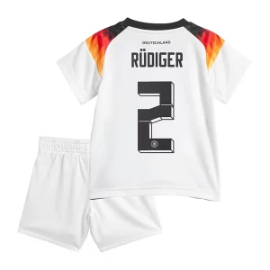 Kinder Fußball Trikot Deutschland Nationalmannschaft DFB EM 2024 Heimtrikot Antonio Rudiger 2