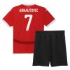 Österreich Euro 2024 Heimtrikot EM 24-25 rot Kurzarm + Kurze Hosen Marko Arnautovic 7