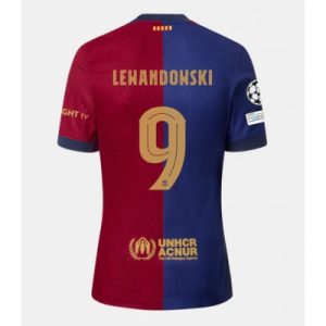 Billige Fußballtrikots Herren FC Barcelona 2024-25 Heimtrikot Robert Lewandowski 9