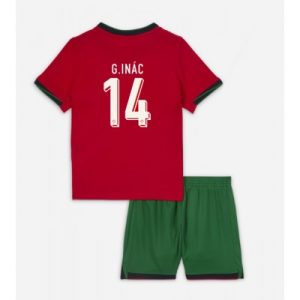 Fußballtrikot Kinder Set Portugal EM 2024 Heimtrikot Goncalo Inacio 14