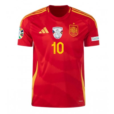 Fußballtrikot Spanien Auswärts Trikotsatzt EM 2024 bestellen mit Aufdruck Dani Olmo 10-1