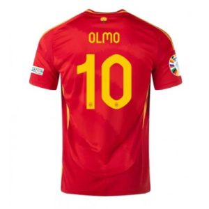 Fußballtrikot Spanien Auswärts Trikotsatzt EM 2024 bestellen mit Aufdruck Dani Olmo 10