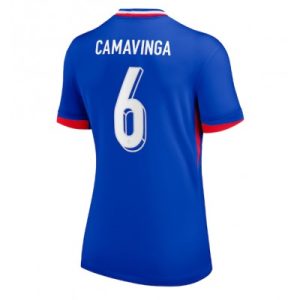 Billige Fussballtrikots Damen Frankreich Trikot EM 2024 Heimtrikot Eduardo Camavinga 6