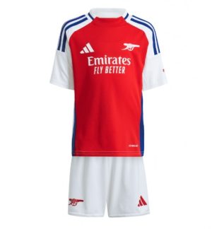 Kinderheim Trikot Arsenal Heimtrikot 2024-2025 weiß rot trikotsatz