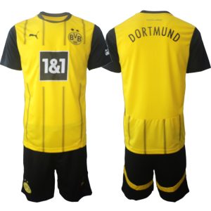 Billige Borussia Dortmund BVB 2024-25 Heimtrikot Fußballtrikots Set