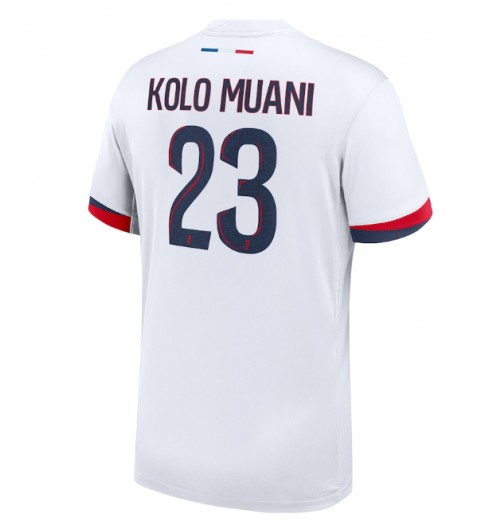 Billige Fussballtrikots Paris Saint-Germain PSG Auswärtstrikot 2024-25 Randal Kolo Muani 23