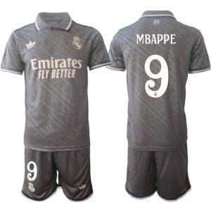 Fußballtrikot für Herren Set Real Madrid 2024-25 Drittes Trikot Kylian Mbappé 9