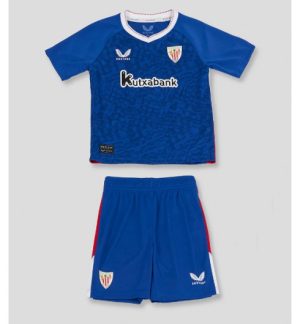 Fußballtrikot Kinder Sale Athletic Bilbao Auswärtstrikot 2024-25 blau trikotsatz