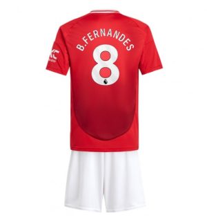 Fußballtrikot Kinder Set Manchester United Heimtrikot 2024-25 Bruno Fernandes 8