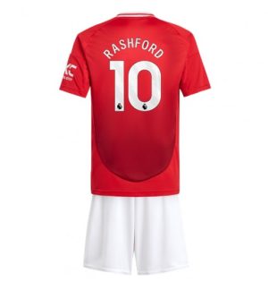 Fußballtrikot Kinder Set Manchester United Heimtrikot 2024-25 Marcus Rashford 10