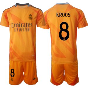 Günstige Fußball trikotsatz Real Madrid 2024-25 Auswärtstrikot Toni Kroos 8