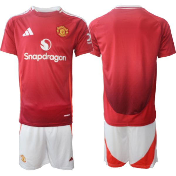 Herren Manchester United Heimtrikot 2024-25 Günstige Fußball Trikotsatz