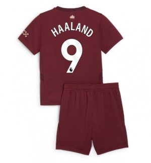 Kinder Fußball Trikot Manchester City 2024-25 Ausweich Trikotsatz Erling Haaland 9