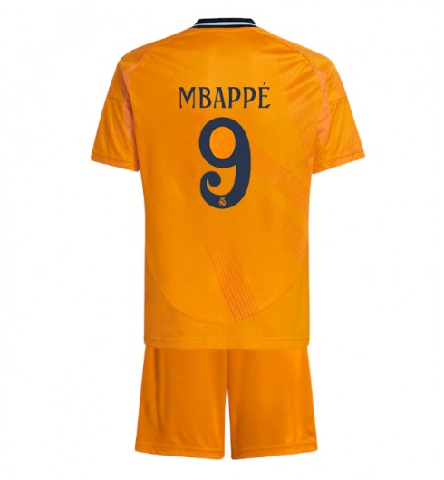 Kinder Fußball Trikot Real Madrid 24-25 Auswärtstrikot trikotsatz Kylian Mbappe 9