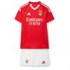 Kinderheim Trikot Benfica Heimtrikot 2024-25 rot Kurzarm + weiß Kurze Hosen