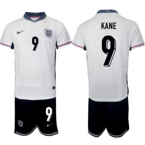 England Heimtrikot EM 2024 Kurzarm + Kurze Hosen Harry Kane 9