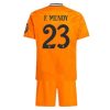 Fußballtrikot Kinder Real Madrid 2024-25 Auswärtstrikot orange trikotsatz Ferland Mendy 23