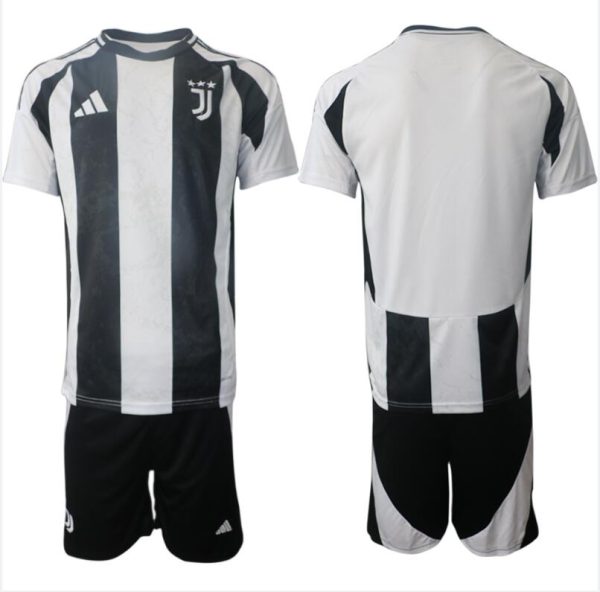 Fußballtrikots Juventus Heimtrikot 2024-25 Kurzarm + Kurze Hosen