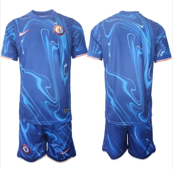 Fußballtrikots Kaufen Chelsea Heimtrikot 2024-25 blau trikotsatz