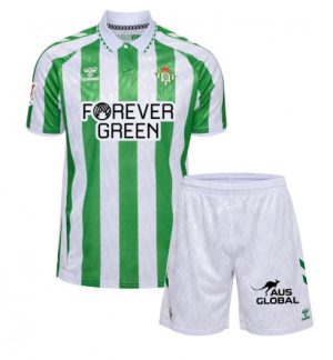 Fußballtrikots Kinder Real Betis Heimtrikot 2024-2025 Kurzarm + Kurze Hosen