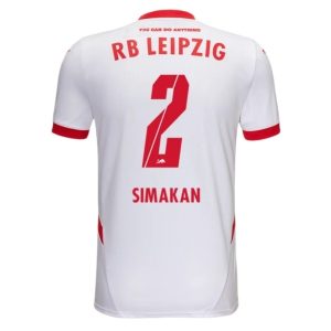 Günstige Fußballtrikots RB Leipzig Heim Trikotsatz 2024-25 Mohamed Simakan 2