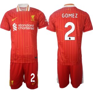 Herren Fußball trikotsatz Liverpool 2024-25 Heimtrikot Rot Joe Gomez 2