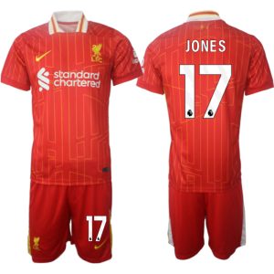 Herren Liverpool Fußballtrikots Set 2024-25 Heimtrikot Curtis Jones 17