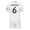 Kaufen Kinder Real Madrid 2024-25 Heimtrikot trikotsatz Eduardo Camavinga 6