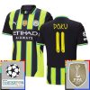 Manchester City Auswärtstrikot 2024-25 Champions League With Patch Jeremy Doku 11