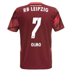 RB Leipzig Auswärts Trikotsatz 2024-25 Rot Fußballtrikots Dani Olmo 7