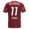 RB Leipzig Auswärts Trikotsatz 2024-25 Rot Fußballtrikots mit Aufdruck Openda 11