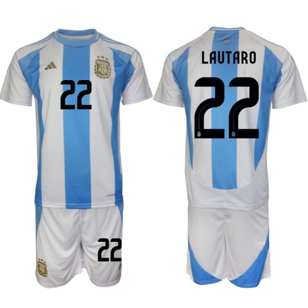 Argentinien Heimtrikot 2024-25 Fußballtrikots im Sale Lautaro Martinez 22