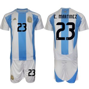 Argentinien Heimtrikot 2024-25 Fußballtrikots mit Namen Emiliano Martinez 23