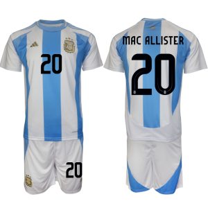 Argentinien Heimtrikot 2024-25 Fußballtrikots Set Alexis Mac Allister 20