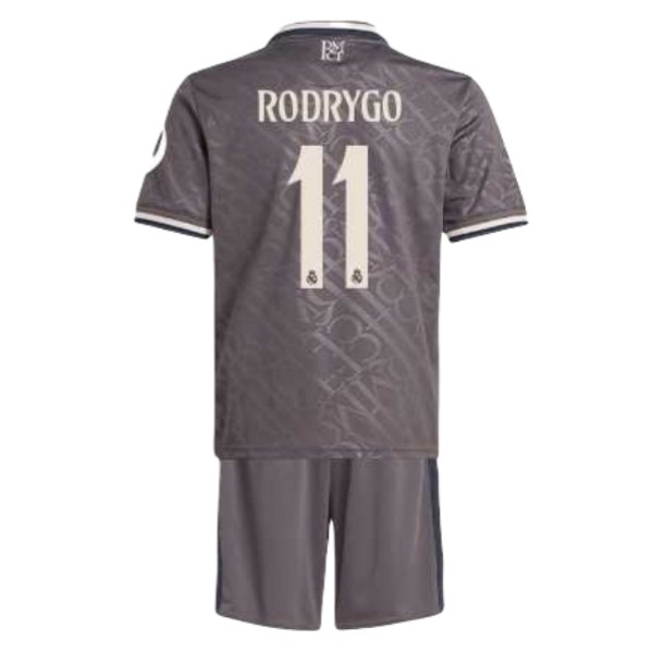 Fußballtrikots Sale Kinder Real Madrid 2024-25 Drittes Trikot Rodrygo Goes 11