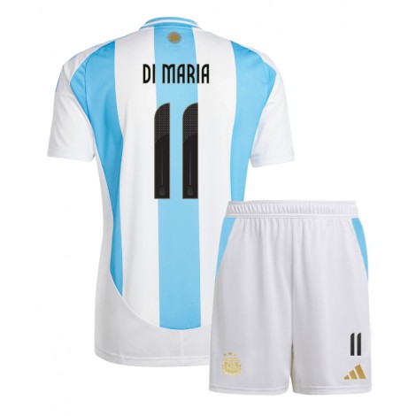 Günstige Kindertrikots Argentinien Heimtrikot Copa América 2024 Angel Di Maria 11